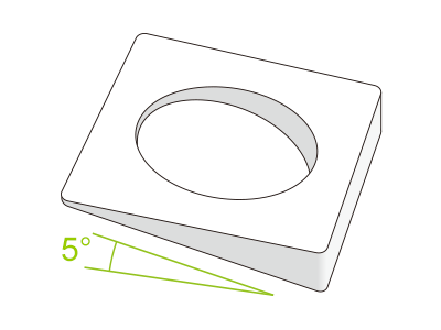 テーパー座金 5°